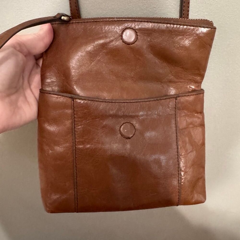 Hobo Sparrow crossbody bag brown leather - Picture 6 of 9